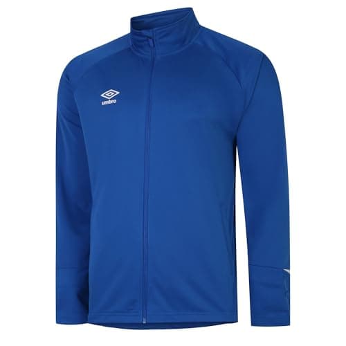 Image of Umbro Mens Total Training Knitted Track Jacket (M) (Royal Blue/White)