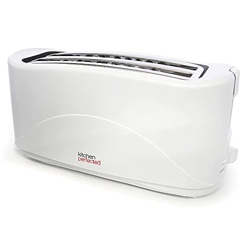 Image of KitchenPerfected 4 Slice Long Slot Toaster - White - E2112WH