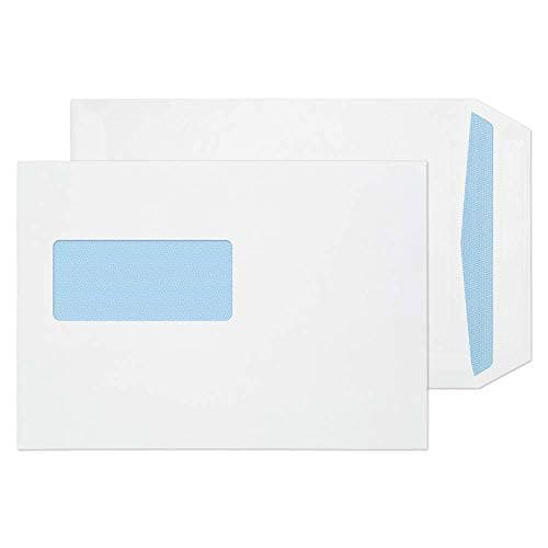 Image of Blake Purely Everyday C5 229 x 162 mm 90gsm Self Seal Window Pocket Envelopes (FL2084) White - Pack of 500