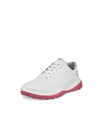 Image of ECCO 2024 LT1 Ladies Golf Shoes - White/Bubblegum - EU 37