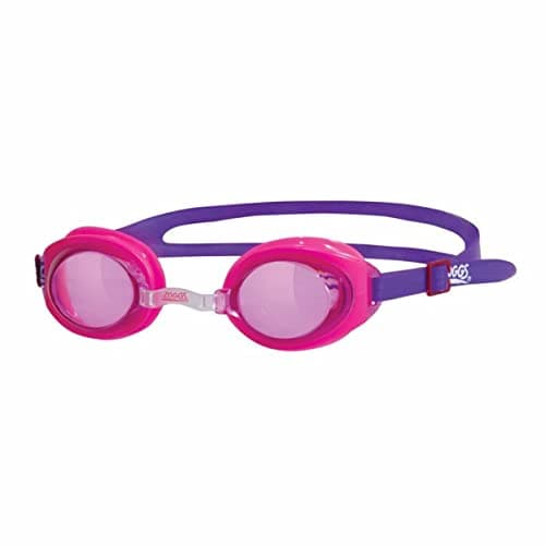 Image of Zoggs Kids' Ripper Junior Swimming Goggles Anti-fog And UV Protection, Pink, Purple, Tint, 6-14 Years