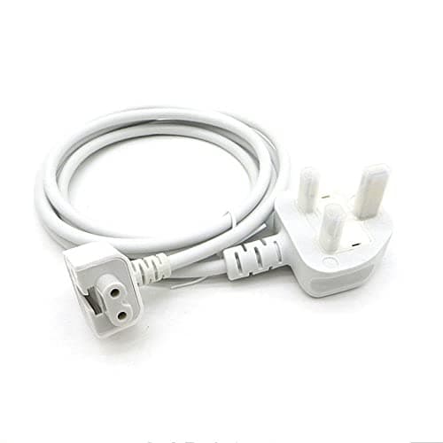 Image of Generic 1.8M Length Pure Copper Power Supply Cable Charger Adapter Extension Cable for Notebook (UK Plug, White)