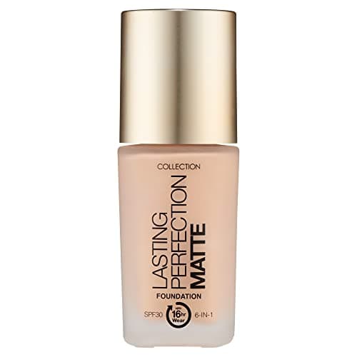Image of Collection Cosmetics Lasting Perfection Matte Foundation, Full Coverage, 27ml, Biscuit