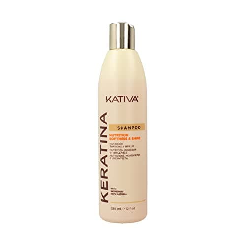 Image of Kativa Keratin Nutrition Shampoo 355 ml | Reconstruction, Softness and Shine | Salt, Sulfate or Paraben Free | with Hydrolyzed Keratin and Ceramides | Damaged Hair