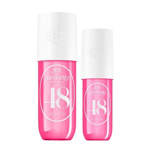 Image of Sol de Janeiro Cheirosa 48 Hair & Body Fragrance Mist Full Size and Travel Size Set - Home and Away Bundle - 90 & 240ml Duo