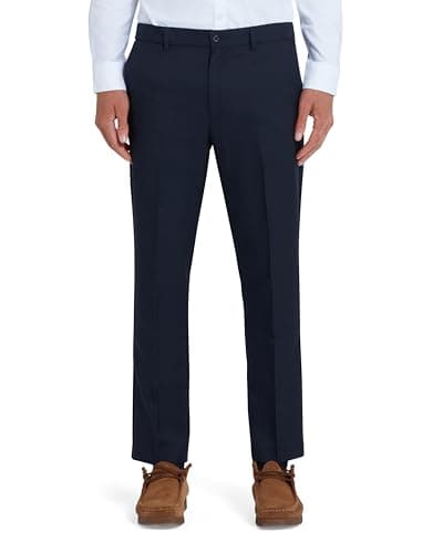 Image of Farah Classic Men's Roachman Trousers, Blue (Navy ), 34W 31L UK