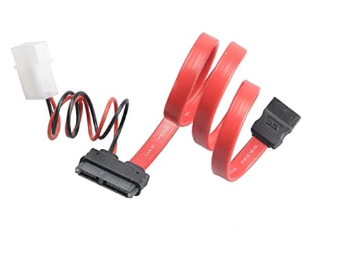 Image of Akasa 20cm SATA Cable for Slimline Opticals | SATA Data & SATA Power Cable Converter | 200mm | AK-CB050