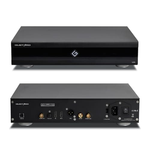 Image of Gustard U26 USB Digital Interface DDC, DSD2048 PCM1.536MHz OCXO K2 Audio Interface, USB/10MHz Clock Input Dual IIS/AES/Optical/Coaxial/BNC Coaxial Output Low Noise Precision Digital Bridge, Black