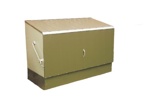 Image of Bosmere Trimetals A300 Bicycle Storage Unit, 77 by 35 by 52-Inch, Green