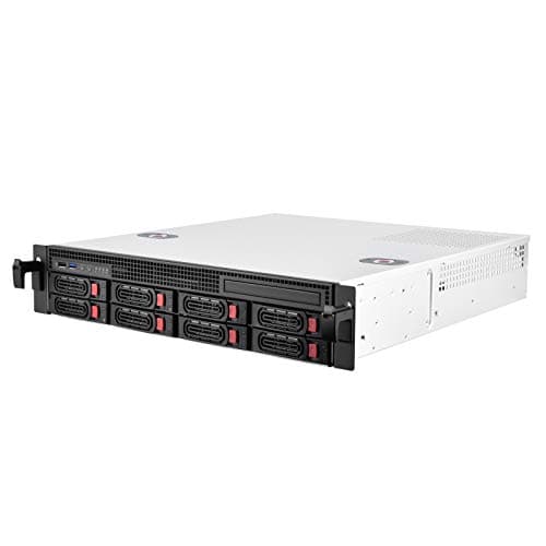 Image of SilverStone SST-RM21-308 - 2U Rackmount Server Case supports 8x SAS/SATA and 6 Gb/s Mini-SAS SFF-8087