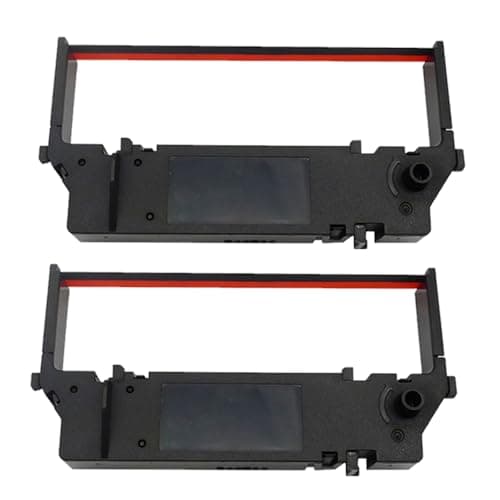 Image of Inkjello Ink Ribbon Replacement for Star Micronics SP700 RC700BR Compatible for Star Micronics SP700 SP712 SP712R SP742 SP742R SP717 SP747 SP740 Black Red (2-Pack)