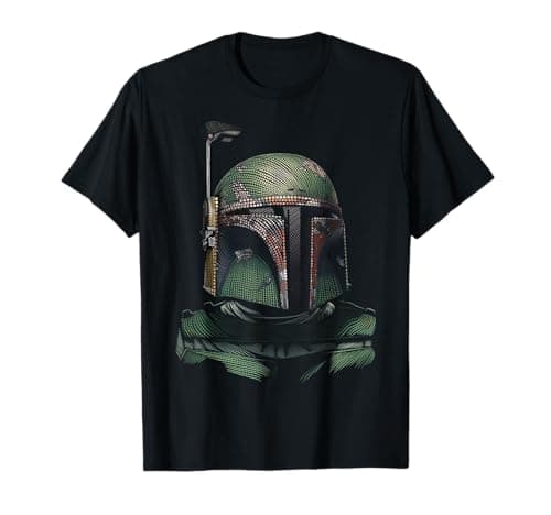 Image of Star Wars Boba Fett Dot Build-Up Fill T-Shirt
