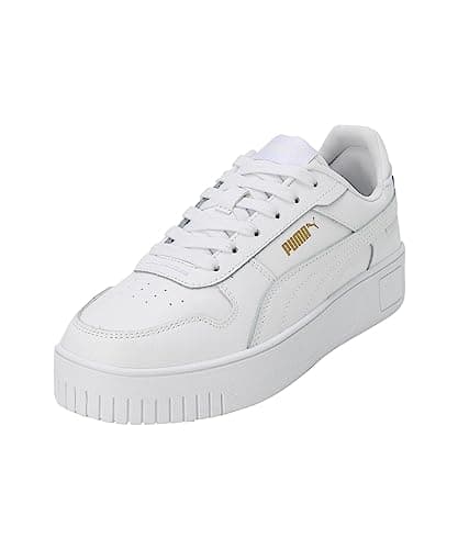 Image of Puma Women Carina Street Sneakers, Puma White-Puma White-Puma Gold, 4.5 UK