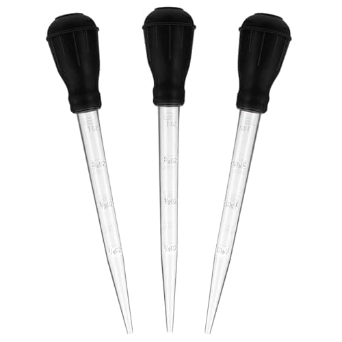 Image of 3 PCS Turkey Baster Set – Large Capacity Cooking Basters with Silicone Bulbs & Cleaning Brushes, Heat Resistant Food Grade Tools for Roasting Turkey, BBQ, Juices, Marinades