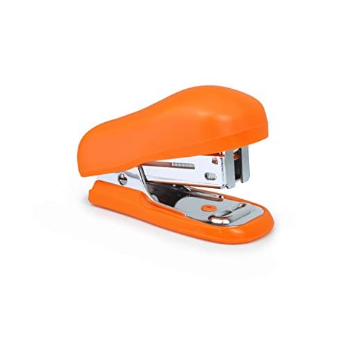 Image of Rapesco 1410 Bug Mini Stapler and 1000 x 26/6mm Staples, 12 Sheet Capacity, Orange