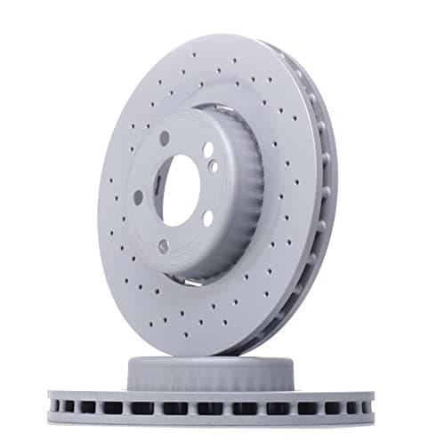 Image of ZIMMERMANN 400.5518.30 2x Front Brake Discs Diameter 318 mm Vented Perforated Steel Brake Disc Pot Compatible with Mercedes Benz C-Class T-Model S205 0004212112 A0004212112