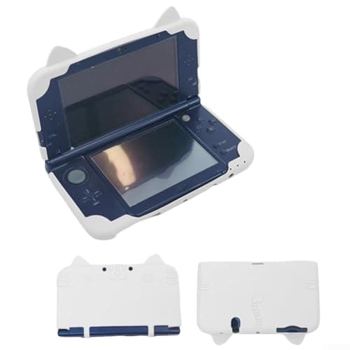 Image of Responsive-Touch Silicone Cover for Nintendo For New 3DS XL LL with Skin-Conforming Texture and Full Perimeter Reinforcement (White)