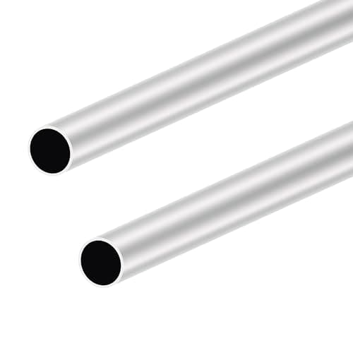 Image of LAVMHAB 6063 Aluminum Tube 24mm OD x 22mm ID 1.0mm Wall Thickness 400mm Length, Aluminum Round Tubing Seamless Straight Pipes (2pcs)