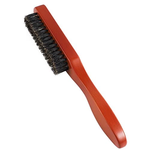 Image of Boar Bristle Hair Brush for Men, Soft Beard Brush Hair Styling Tool for Combing Beard Hair, Promotes Beard Growth and Improving Texture