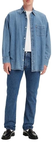 Image of Levi's Men's 501 Original Fit Jeans, Stonewash, 36W / 30L