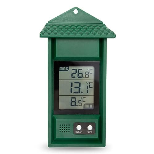 Image of Digital max/min Thermometer for conservatories, greenhouses & Grow Rooms (Green)