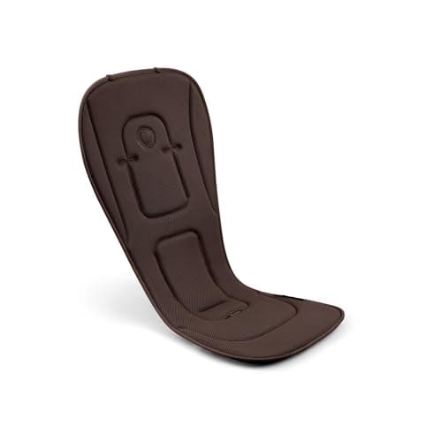 Image of Bugaboo Dual Comfort Seat Liner for pushchairs, All-Season Comfort, Improved Fit, Compatible with All Strollers, Reversible, Super Soft 3D Mesh, Cocoa Brown