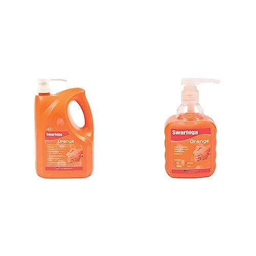 Image of Swarfega Orange Hand Wash, Solvent-Free Heavy Duty Hand Cleaner with Natural Scrub and Moisturisers & Orange Hand Wash, Solvent-Free Heavy Duty Hand Cleaner with Natural Scrub and Moisturisers