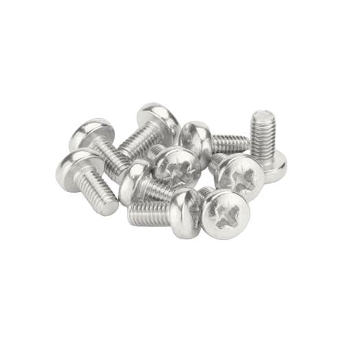 Image of M4 (4mm x 16mm) Pozi Pan Head Machine Screws - BZP Steel (Pack of 20)