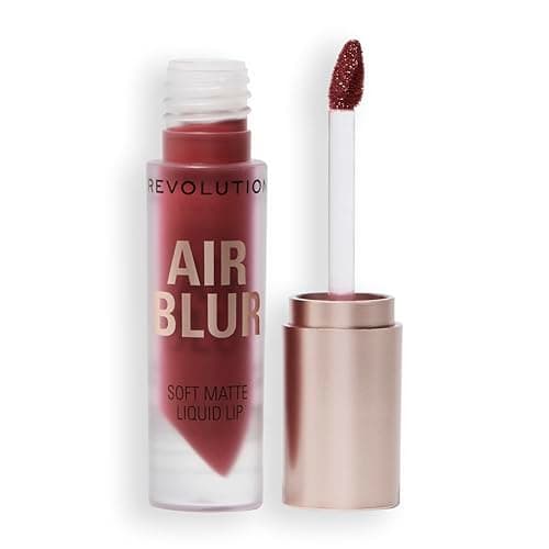 Image of Revolution, Air Blur Matte Liquid Lipstick, Long-Lasting Lip Colour, Face Makeup, Vegan & Cruelty-Free, Dreamy Red, 3.5ml