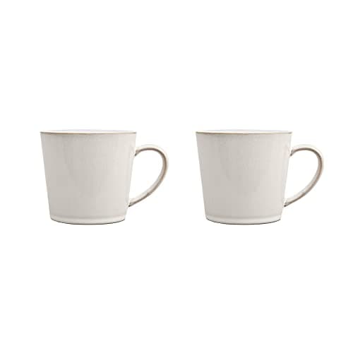 Image of Denby Natural Canvas Large Mug Set of 2, White
