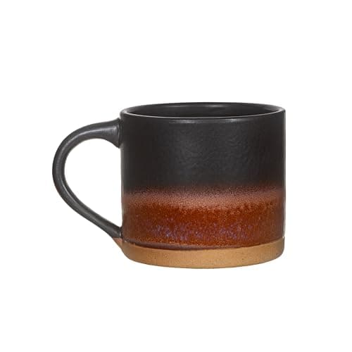 Image of Sass & Belle Brown Marlowe Mug – 260ml Hand-Glazed Stoneware Tea Cup in Rich Earth Tones – Durable Ceramic Coffee Mug, Microwave & Dishwasher Safe – Perfect for Gifting or Everyday Use