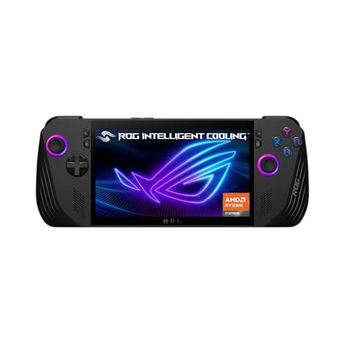 Image of Asus RC71L-NH001W - ROG ALLY Gaming Hand Held Ryzen Z1 Extreme,16GB Ram, 512GB PCIe® 4.0 NVMe™ M.2 SSD (2230), 7" FHD (1920 x 1080) 16:9 Touch Screen, Windows 11 Home, White - 90NV0GY1-M000E0