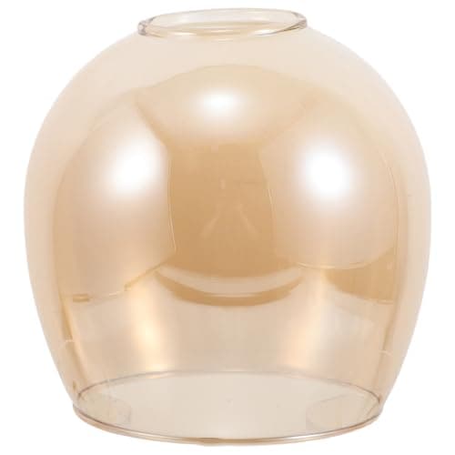 Image of jojofuny Replacement Glass Lampshade Amber Globe Cover for Ceiling Fan and Pendant Lights Handblown Suitable for Wall Sconces and Hallway Lighting