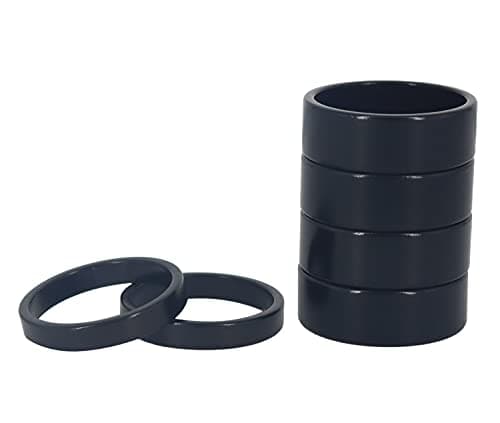 Image of PLATT Bicycle Ahead Stem Spacer 1 Inch Aluminium MTB Road Bike Spacers Headset Spacer 5 mm/10 mm for 25.4 mm Stems and Forks (6 Pieces)