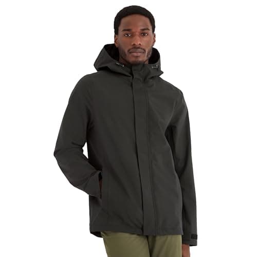 Image of TOG24 Flynn Men's 3L Waterproof Jacket, Breathable, Windproof, Water-Repellent Coating, Fused-Hood Peak