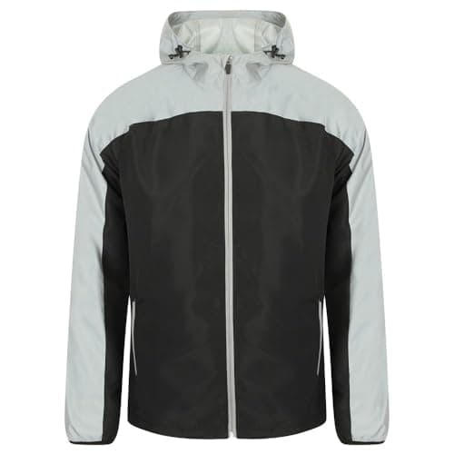 Image of Tombo Mens Performance High-Vis Jacket (XXS) (Black/Reflective)