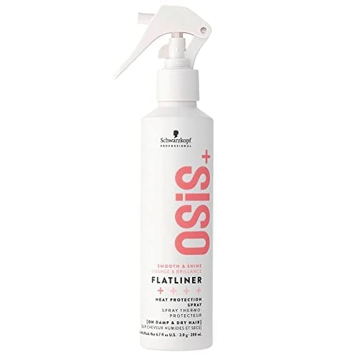 Image of Schwarzkopf Professional OSiS Flatliner Setting Spray Heat Protection Smooth And Shine Reduces Hair Breakage Protect Against Humidity Non Sticky Light Hold 200 ml