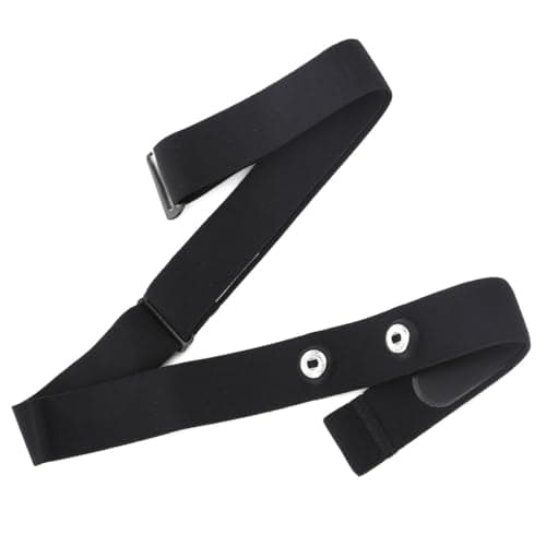 Image of Fadbudss Heart Rate Monitor Chest Replacement Strap, HR Sensor Belt Compatible with Equipment Wahoo Garmin Polar, Elastic Sport Adjustable Soft Chest Mount Straps Bands for Run Cycling 1.77" (Black)