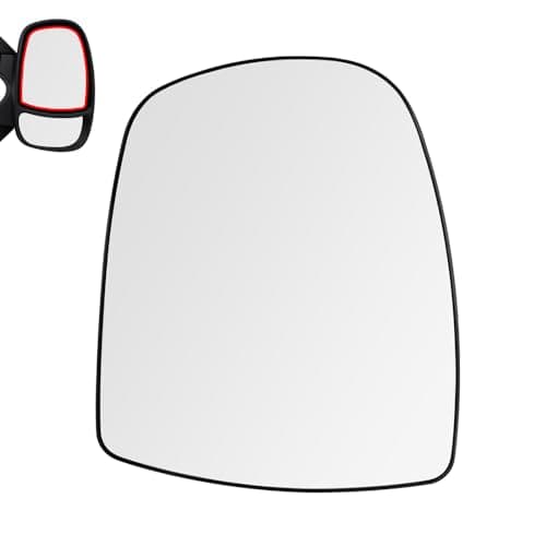 Image of SENZEAL Wing Mirror Glass Heated Upper Right Driver Side for Renault Trafic MK2 Vauxhall Vivaro A Nissan Primastar 2001-2014 9636500QAK (Right)