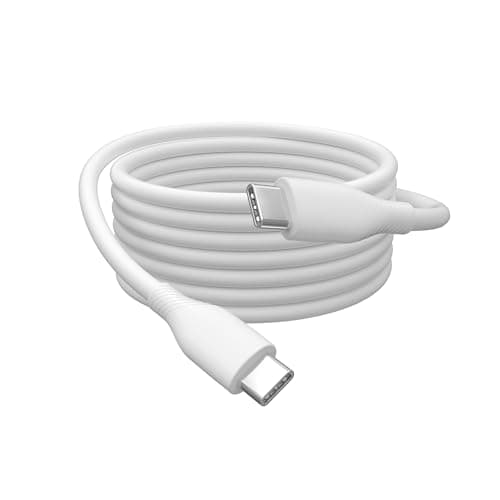 Image of Digitus USB 2.0 connection cable - 1m - USB Type-C to Type-C - High speed 480 Mbit/s - 60W Power Delivery - Flexible silicone cable - white - for Smartphones, tablets, laptops