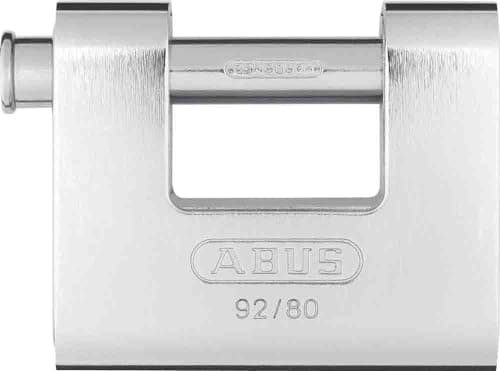 Image of ABUS 20059 Monoblock Brass Shutter Padlock with Steel Jacket and 8521 Alike Keyed
