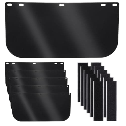 Image of PH PandaHall 6 Pack Face Shield Replacement Lens 15.5''x7.8'' Welding Shield Replacement Lens Protective Full Face Shield Helmet Visor for DIY Projects Cosplay Helmet Costume Making Grinding Welding