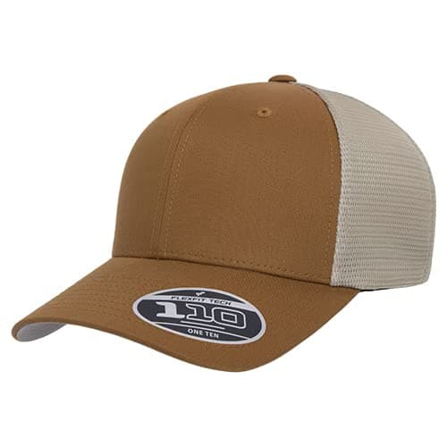 Image of Flexfit 110 Mesh Cap, Caramel/Khaki, One Size
