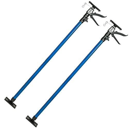 Image of E Trade Drywall Plasterboard Builders Easy Props, Set of 2 Ceiling Support - Height-Adjustable 115-290Mcm Extendable, Up to 40Kg Load Capacity, Blue