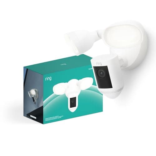 Image of Ring Floodlight Cam Wired Pro | Outdoor Security Camera 2K Video with Ring Vision, 3D Motion Detection, Bird's Eye View, Siren, alternative to CCTV system | 30-day free trial of Ring Subscription