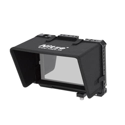 Image of Nitze Cage for Blackmagic Design Video Assist 7" 12G-SDI/HDMI HDR Recording Monitor, with Sunhood, HDMI Cable Clamp and USB-C Cable Clamp - JT-B02B