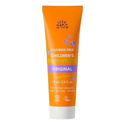 Image of Urtekram Childrens Toothpaste Liquorice 75 ml - No Fluoride - 100% Ingredients of Natural Origin