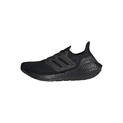 Image of adidas Women's Ultraboost 21 Running Shoes, Black/Black/Black, 9