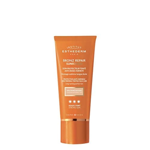 Image of Institut Esthederm Bronz Repair Tinted Protective Anti-Wrinkle and Firming Face Care Strong Sun 50ml