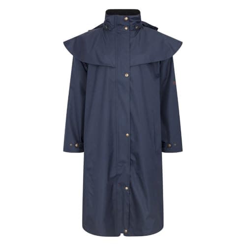 Image of WALKER AND HAWKES - Ladies Waterproof Full Length Salsbury Cape Coat - Navy - 14